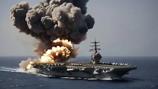 US monster aircraft carrier destroyed by Russian stealth jet in black sea