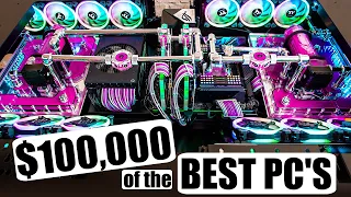 We Built OVER $100000 of INSANE Custom PC's in One Year