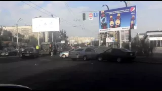 ДТП на Абая Брусиловского (видео)