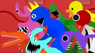 Rainbow Friends Chapter 2  (Jumpscares) Death Scenes Fan made Stick Nodes Animation