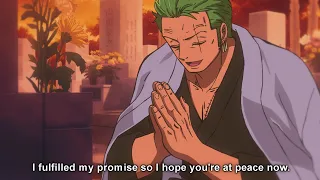 Zoro, the greatest swordsman, visits Kuina's grave (Animation)