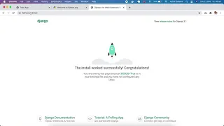 Django installation and setup in macOS part 2
