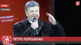 2014 - предвыборные обещания Петра Порошенко. Украина.