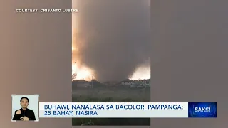 Buhawi, nanalasa sa Bacolor, Pampanga; 25 bahay, nasira | Saksi