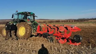 John Deere 6155M i Kuhn Multi-Master 123 3+1 - puštanje pluga u rad