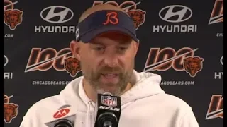 Matt Nagy gets testy with reporters while defending his decision to kneel prior to missed FG