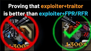 proving exploiter/traitor is better than exploiter/rfr