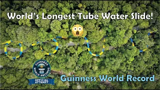 World's Longest Tube Water Slide! (New Guinness World Record)