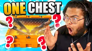 They made me do the Warzone ONE CHEST ONLY CHALLENGE!