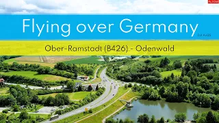 Flying over Germany - Ober-Ramstadt (B426) / Odenwald