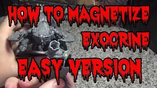 How to Magnetize A Tyranid Exocrine / Haruspex Very Easy (Only 3 magnets)