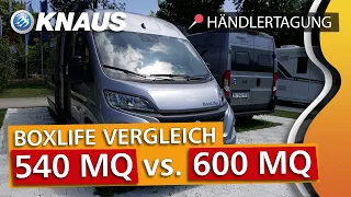 KNAUS Boxlife 540 MQ & 600 MQ | Camper Van VERGLEICH