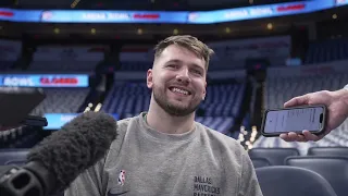 Dallas Mavericks' Luka Doncic Interview at Shootaround Before Game 1 vs Thunder