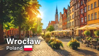 Wrocław 4K summer cycling through the city center