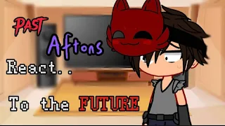 Past Afton family react to the future || FNaF x Gacha || My first Reaction video