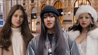 What Are The Winter Street Looks In Milan? Ft. Polly and Pamy