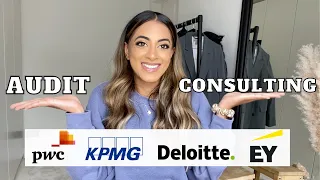 AUDIT VS CONSULTING at a Big 4 Firm | Similarities and Differences - People, Money, Work | Tanvi