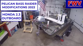 PELICAN BASS RAIDER MODIFICATIONS 2022 HONDA 2.3 UNBOXING | Fishing With Vance