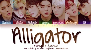 MONSTA X (몬스타엑스) - ALLIGATOR (Color Coded Lyrics Eng/Rom/Han/가사)