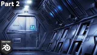 Sci-Fi Airlock Corridor - Part 2 (Blender Intermediate Tutorial)