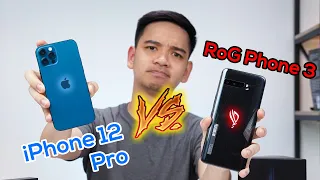 Mencari HP TERKENCANG! RoG Phone 3 vs iPhone 12 Pro Speed test!