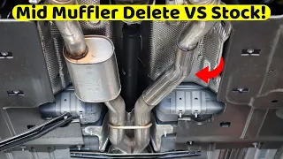 2019 Dodge Charger Scat Pack 392 Mid Muffler Delete VS Stock Exhaust!