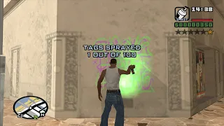 How to spray Gang Tag #93 at the beginning of the game - GTA San Andreas