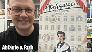 Hochsaison: Grand Hotel Roll & Write (Lookout/asmodee) - Hotelmanagement als Spiel