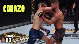 Codazo de Calvin Kattar a Jeremy Stephens (KO) [UFC]