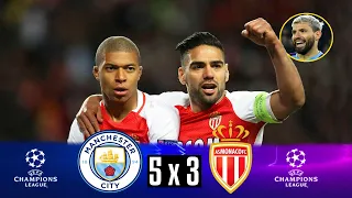 Manchester City 5 x 3 Mónaco ● UCL 16/17 Extended Goals & Highlights HD