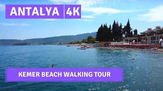 ANTALYA  Kemer Beach Walking Tour 5 October 2021|4k UHD 60fps