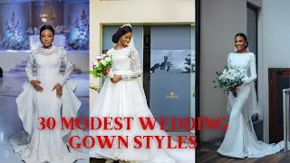 Modest wedding gown styles for women #2023wedding