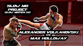 alexander volkanovski vs max holloway slow motion hd (slow mo project)