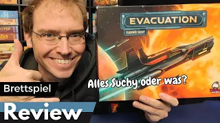 Evacuation – Der neue Suchy - Brettspiel – Review und Regelerklärung