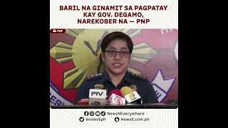 Rifle na ginamit sa pagpatay kay Gov. Degamo, narekober na