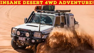 NO TRACK, NO MAP - Insane Desert 4WD Adventure! Tough 4x4s + 6x6 Chopped 200 Series forge new track!