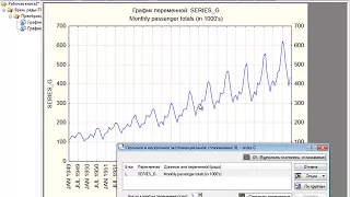 Построение прогноза с помощью подхода экспоненциального сглаживания