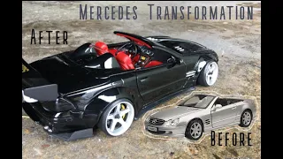 1/18 Custom Mercedes sl500 build step by step