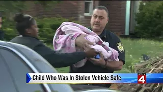 Baby found safe after car with her inside stolen in Detroit