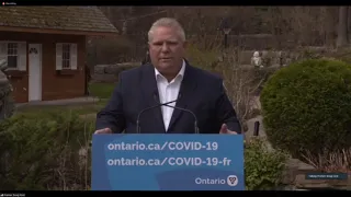 Premier Ford to hold virtual press conference (Apr 22nd, 2021)