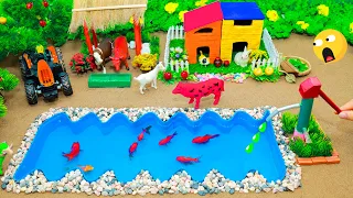 TOP DIY Farm with House for HOUSE FOR COW, PIG | DIY aquarium | how to supply water to grow rice