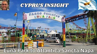 Luna Park to Atlantica Sancta Napa Hotel, Cyprus - Walking the Route.