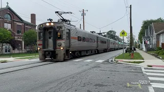 Train thinks its a Tram! The South Shore Line in Michigan City, Indiana, USA