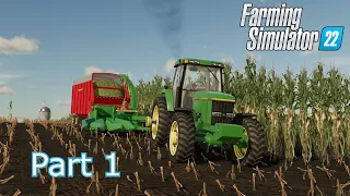 CORN SILAGE BEGINS | Part 1 | Westby Wisconsin 4x | Farming Simulator 22