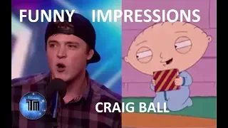 Funny IMPRESSIONS Craig Ball | Britain's Got Talent 2016