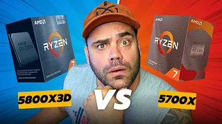 QUAL VALE MAIS A PENA? AMD Ryzen 7 5700X VS 5800X3D