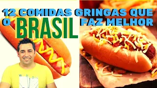 Português reage a 12 Comidas gringas que o Brasil faz melhor! Huuuummm que bom!🍔🍟🥐🍛🍰🍕