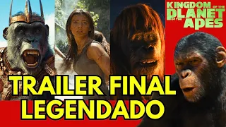 PLANETA DOS MACACOS O REINADO SERÁ O MELHOR FILME DA SAGA? REAÇÃO E ANÁLISE DO TRAILER FINAL!