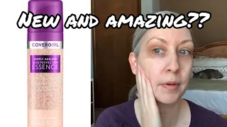 Covergirl Simply Ageless Skin Perfecting Essence Foundation review first impression over 40 makeup