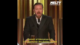 Le discours d'introduction de Ricky Gervais (VOSTFR) - Golden Globes 2020 - 05/01/20